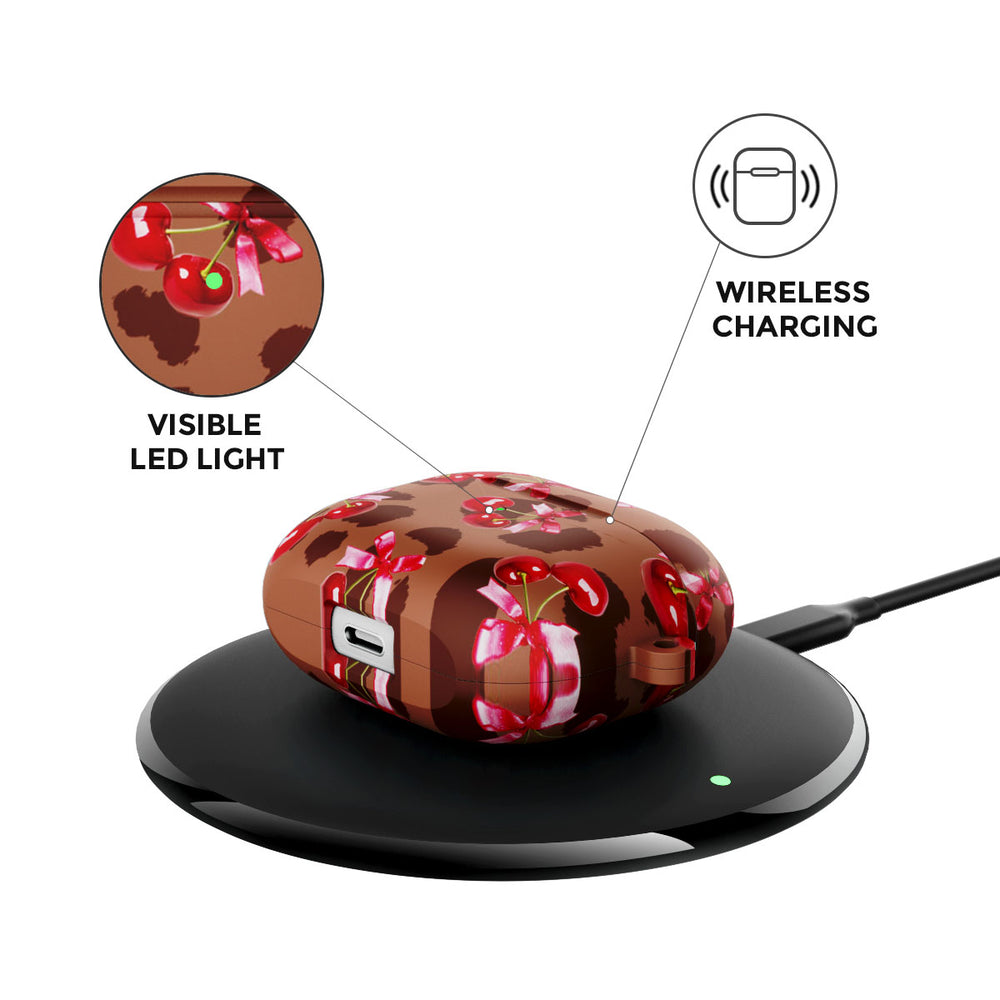 Cherry Luxe Airpods Case