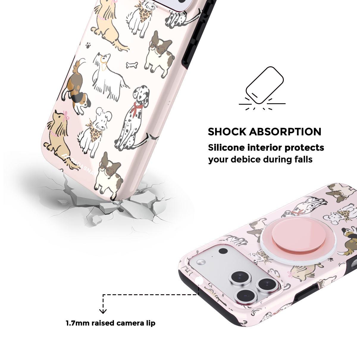 Wander Dog MagSafe Phone Case Grip Set