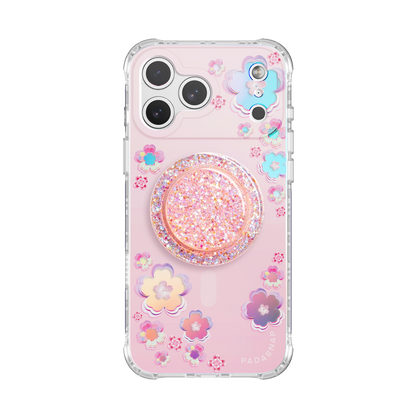 Holo-Sakura MagSafe Phone Case Grip Set