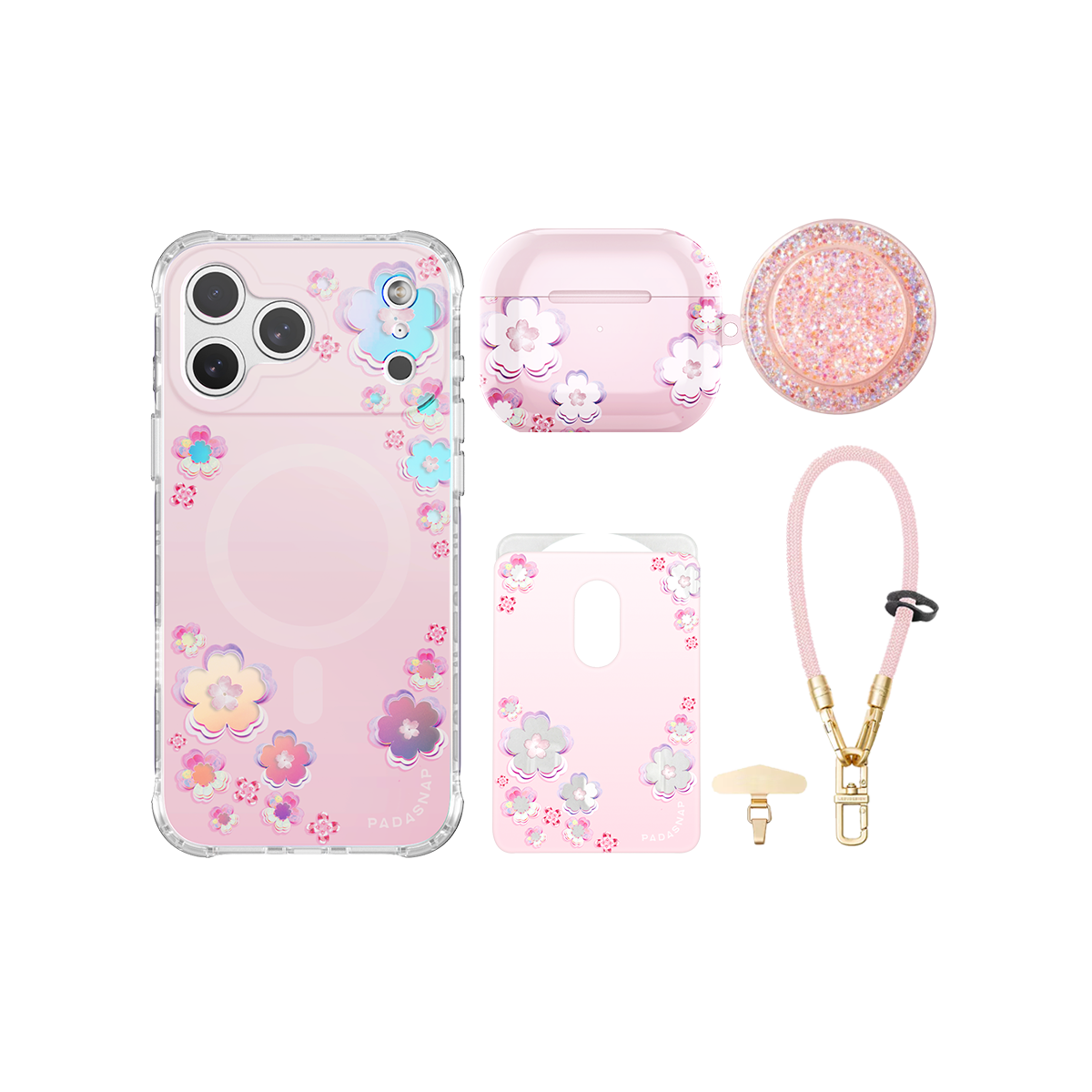 Holo-Sakura MagSafe Phone Case Bundle Set