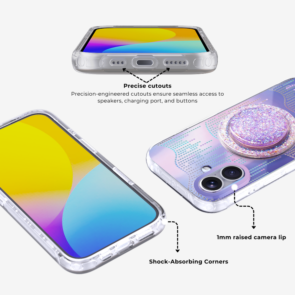Stardust Cascade MagSafe Phone Case Grip Set