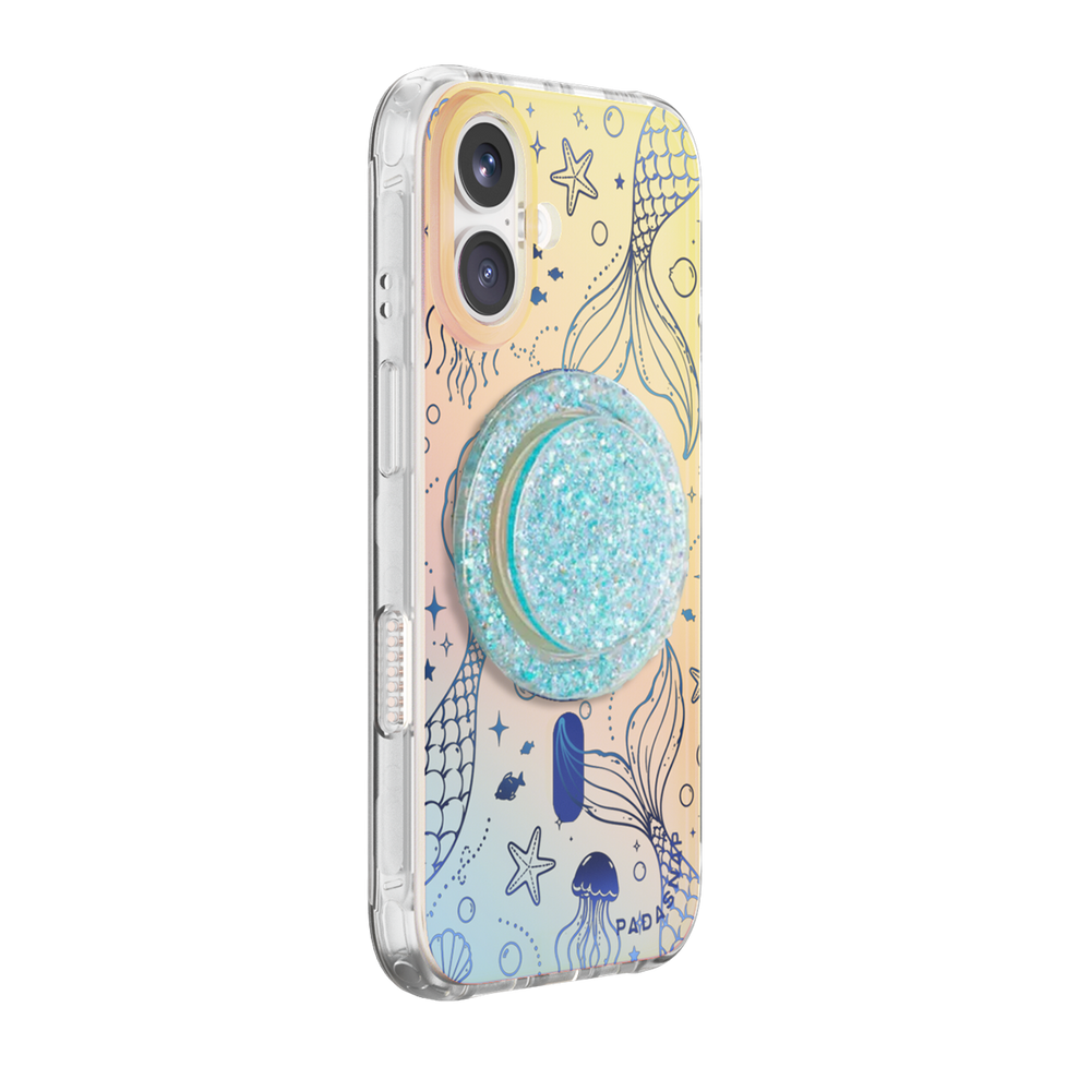 Mermaid Tail Iridescent Phone Case Grip Set