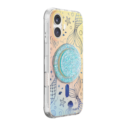 Mermaid Tail Iridescent Phone Case Grip Set