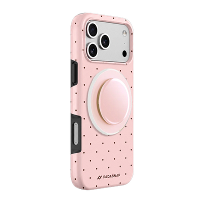 Blush Polka MagSafe Phone Case Grip Set