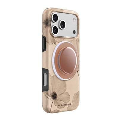 Poppy Flower MagSafe Phone Case Grip Set
