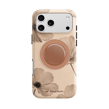 Poppy Flower MagSafe Phone Case Grip Set