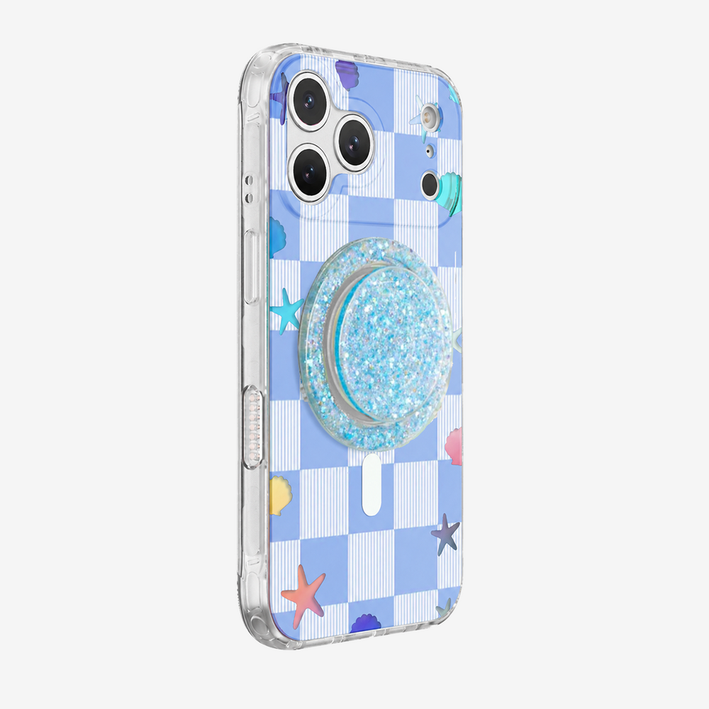 Iridescent Chessboard Phone Case Grip Set