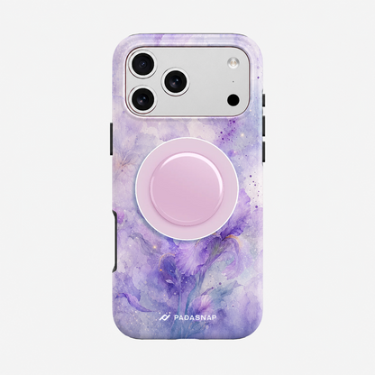 Purple Iris MagSafe Phone Case Grip Set