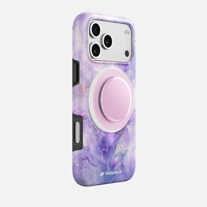 Purple Iris MagSafe Phone Case Grip Set