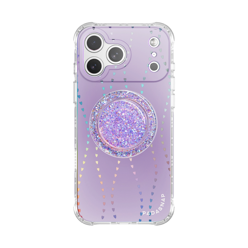 HeartGlow Iridescent MagSafe Phone Case Grip Set