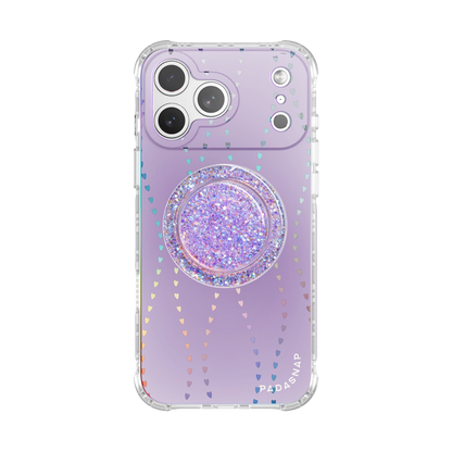 HeartGlow Iridescent MagSafe Phone Case Grip Set