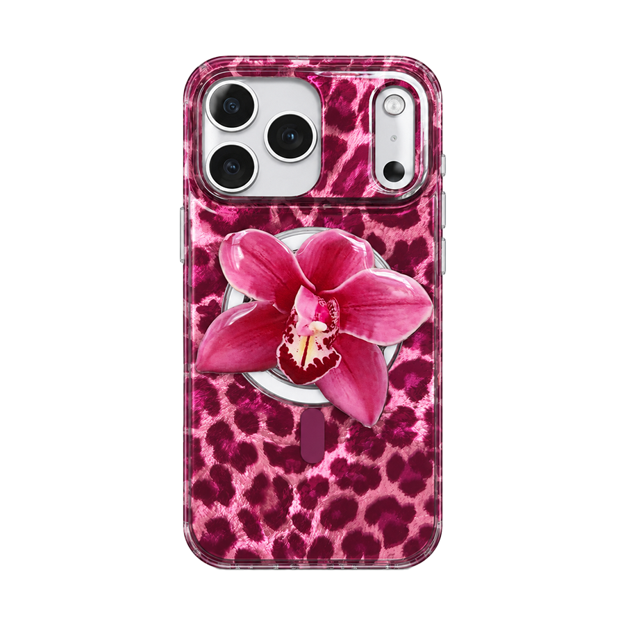 Wild Berry Leopard MagSafe Phone Case Grip Set
