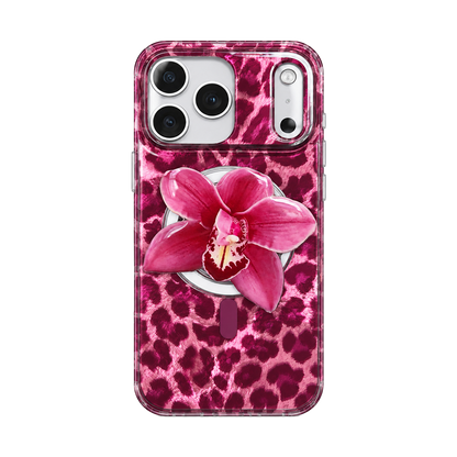 Wild Berry Leopard MagSafe Phone Case Grip Set