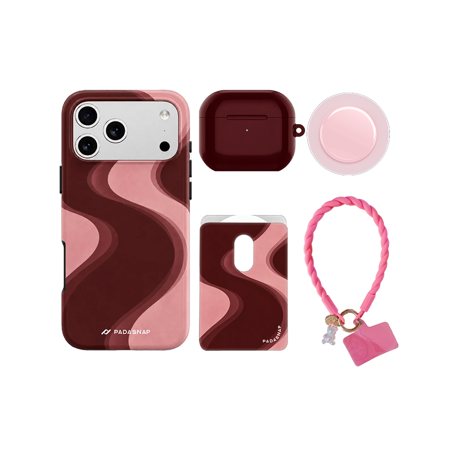 Cherry Blush MagSafe Phone Case Bundle Set