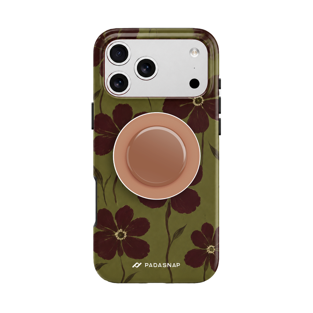 Olive Bloom MagSafe Phone Case Grip Set