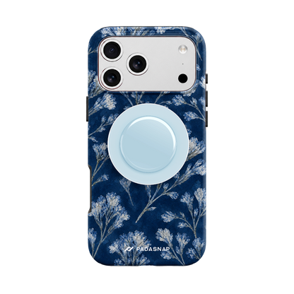 Indigo Bloom MagSafe Phone Case Grip Set