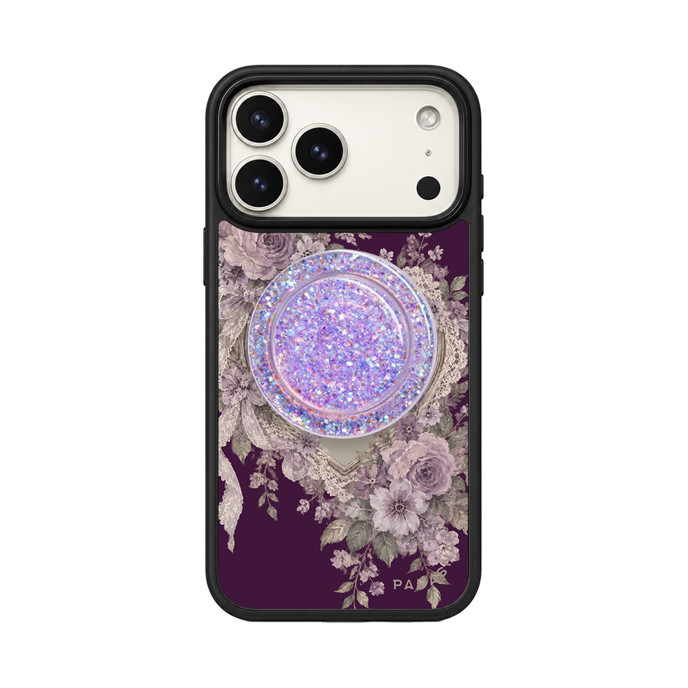 Vintage Heart Mirror MagSafe Phone Case Grip Set