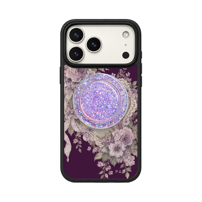 Vintage Heart Mirror MagSafe Phone Case Grip Set