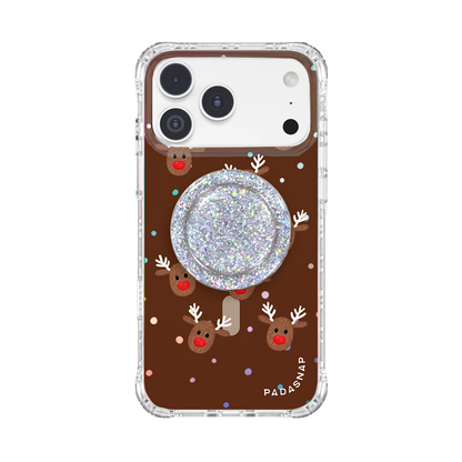 Reindeer Christmas MagSafe Phone Case Grip Set