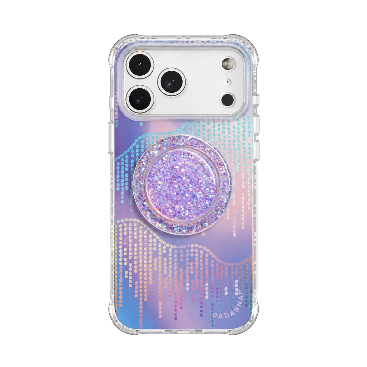 Iridescent Stardust Cascade MagSafe Phone Case Grip Set