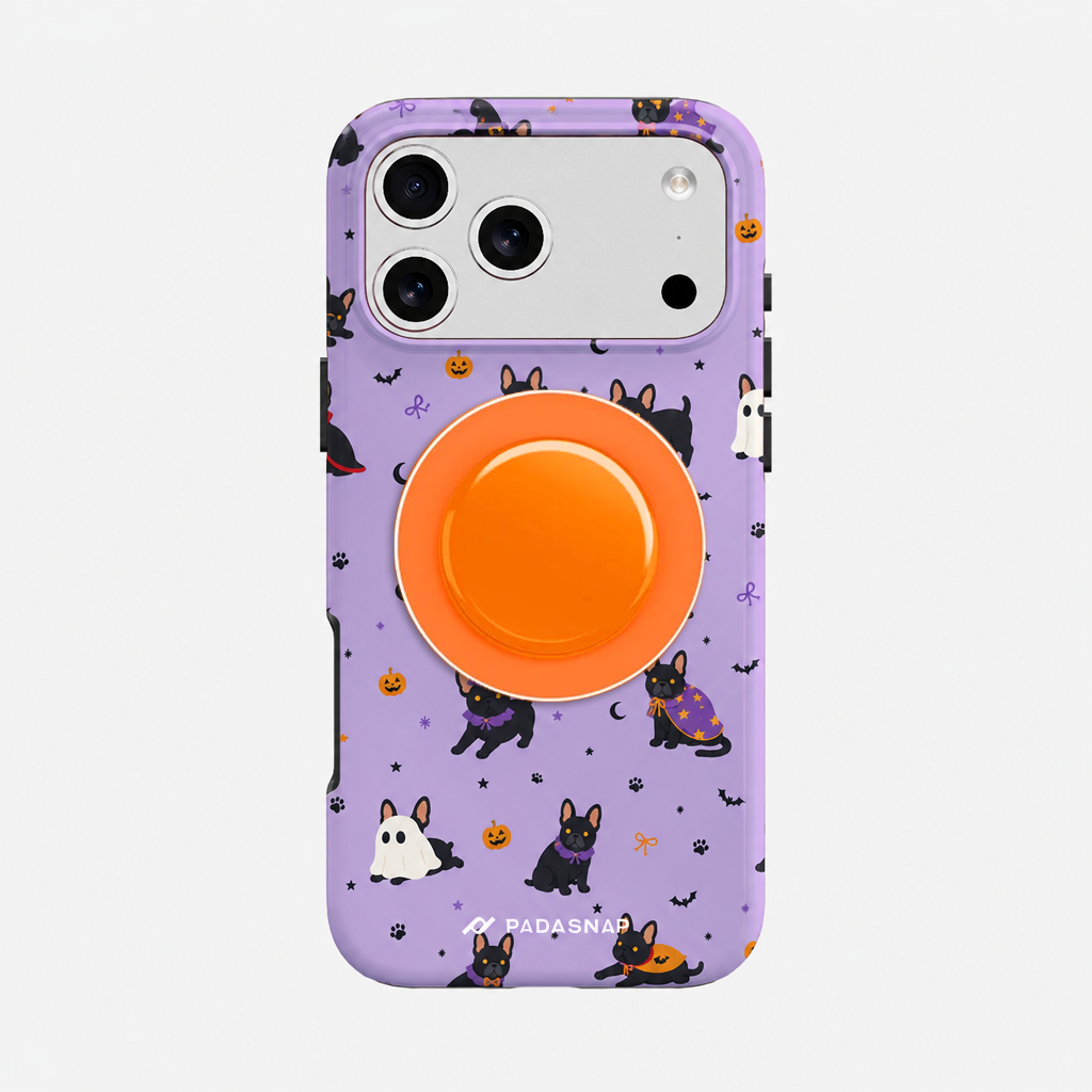 Witchy Kitty Purple MagSafe Phone Case Grip Set