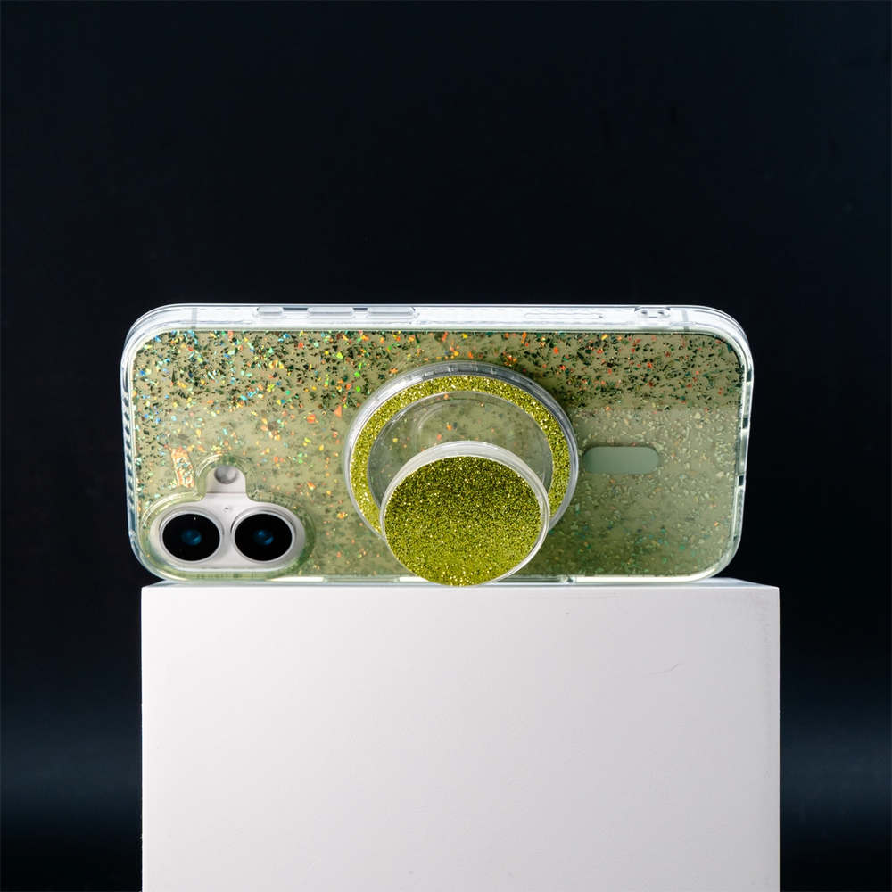 Gradient Glitter | Translucent MagSafe Phone Case Grip Set