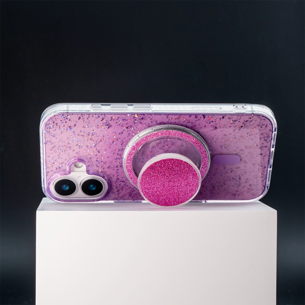 Gradient Glitter | Translucent MagSafe Phone Case Grip Set