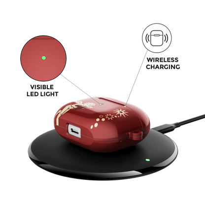 Cozy Christmas Teddy Airpods Case