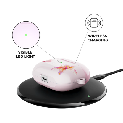GlamFlora Pink Airpods Case