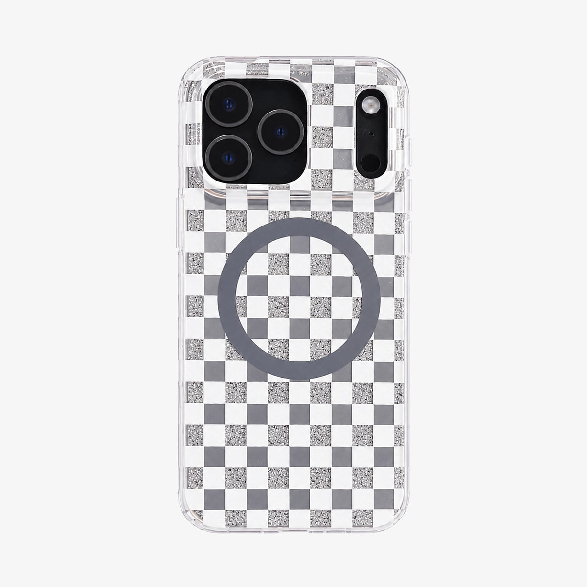 Glitter Chessboard MagSafe Phone Case