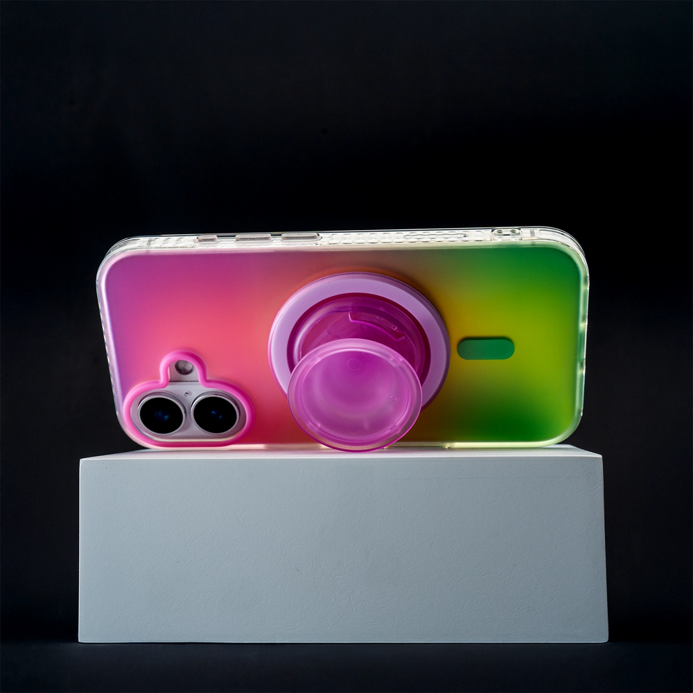 Neon Vibes｜Frosted MagSafe Phone Case Grip Set