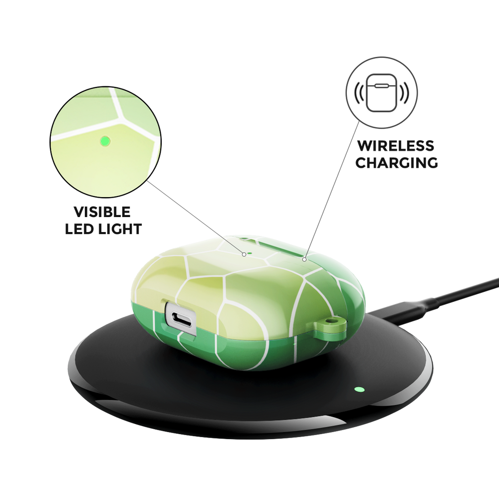 Vacay Glow Green Airpods Case