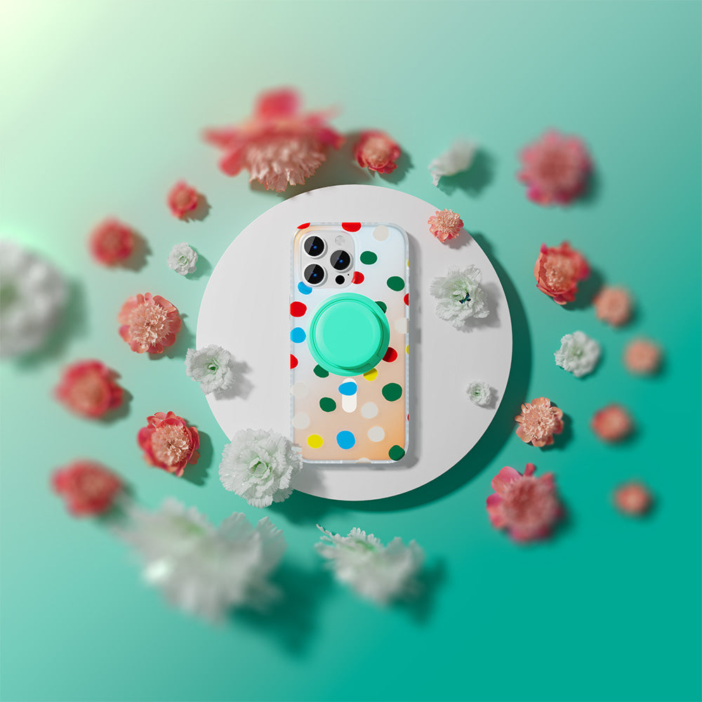 Opalescent Polka Dot | MagSafe Phone Case Grip Set