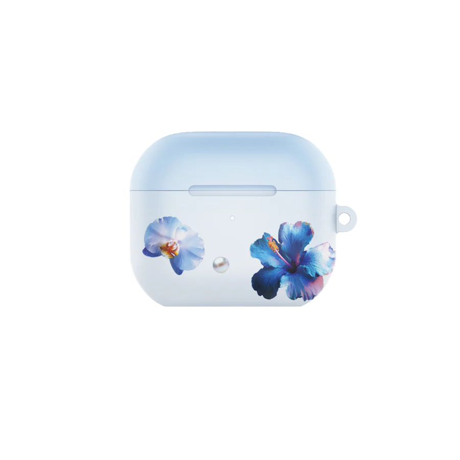 GlamFlora Blue Airpods Case