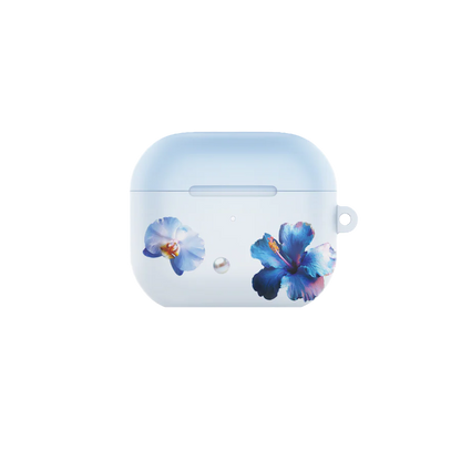 GlamFlora Blue Airpods Case