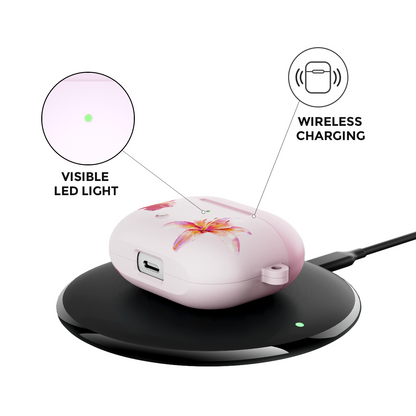 GlamFlora Pink Airpods Case