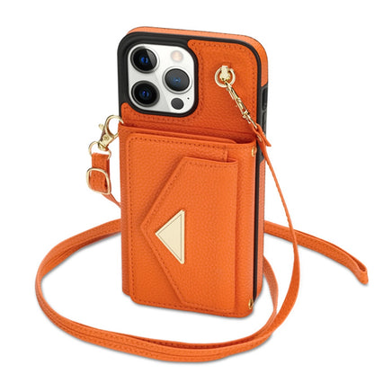 Leather Wallet Phone Case Crossbody Strap Set