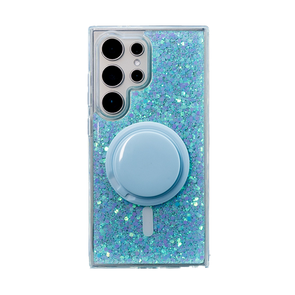 Glitter MagSafe Phone Case Grip Set For Samsung