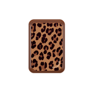Leopard Print Brown MagSafe Wallet