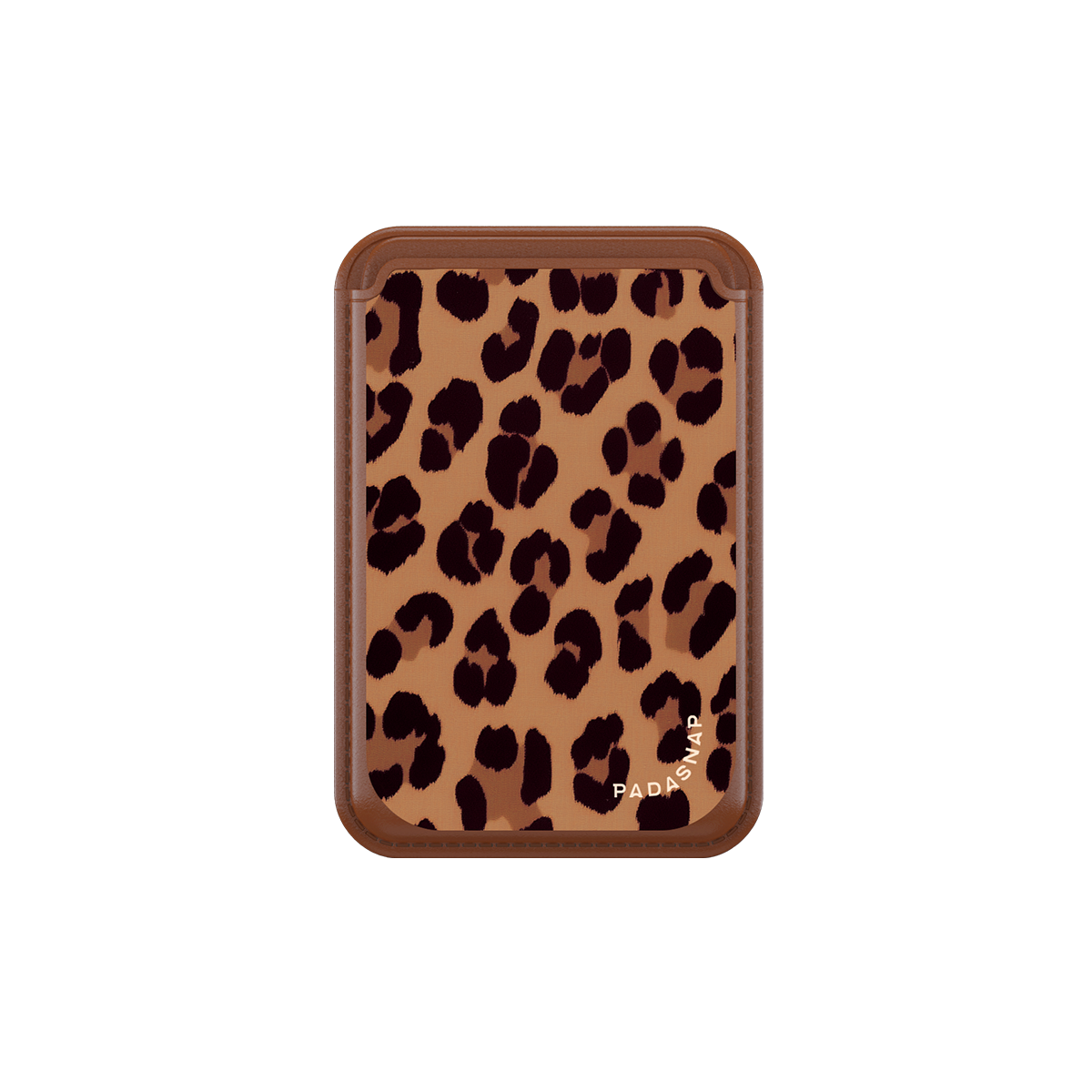 Leopard Print Brown MagSafe Wallet