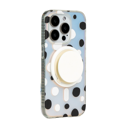 Opalescent Polka Dot | Lemon MagSafe Phone Case Grip Set