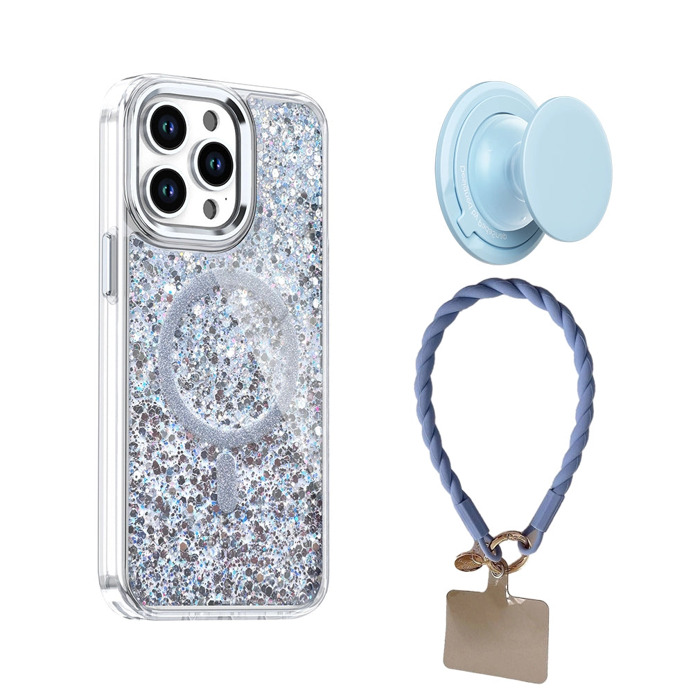 All That Glitter | MagSafe Phone Case Grip Strap With Removable Corners