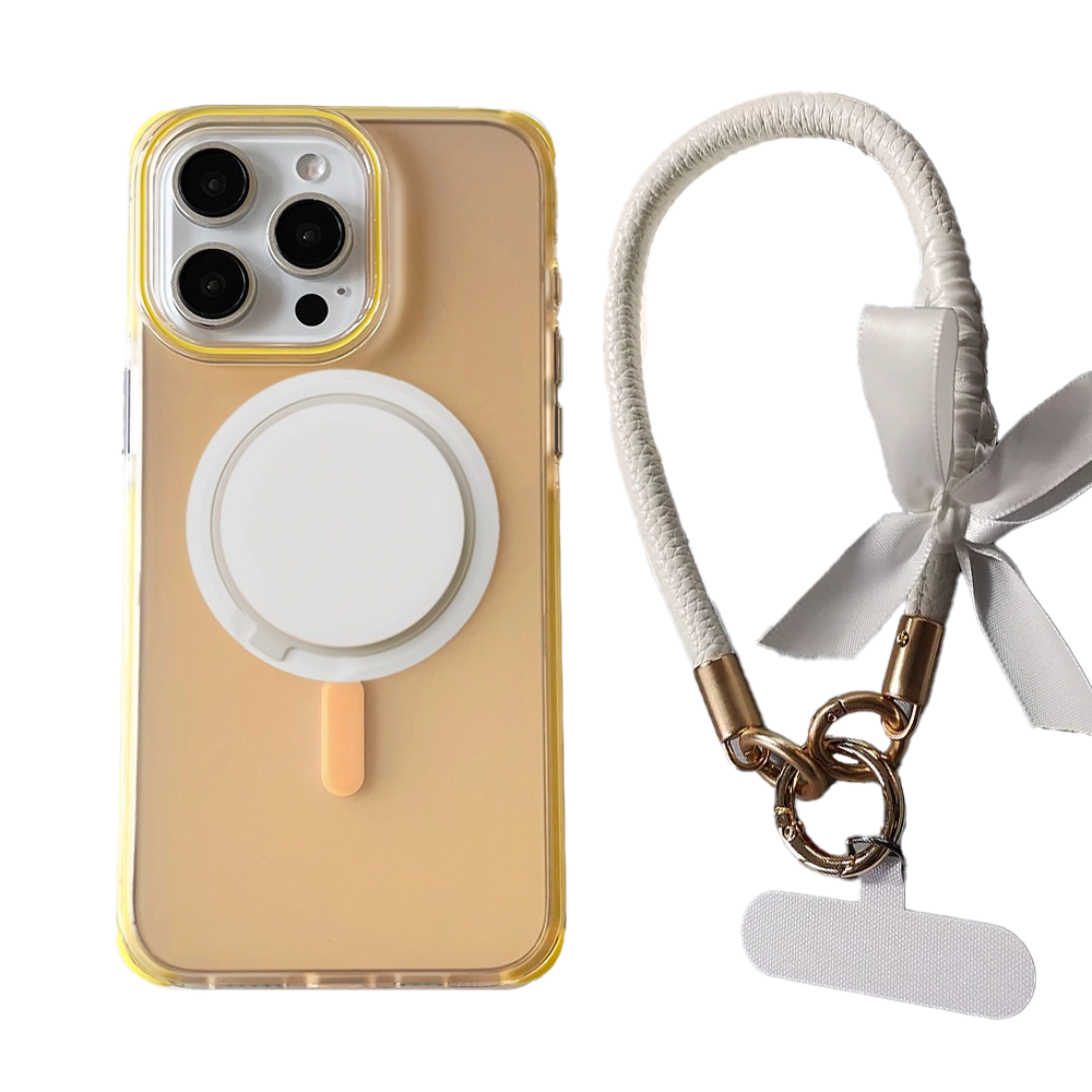 Mystery Vail | Frosted MagSafe Phone Case Grip Strap Set