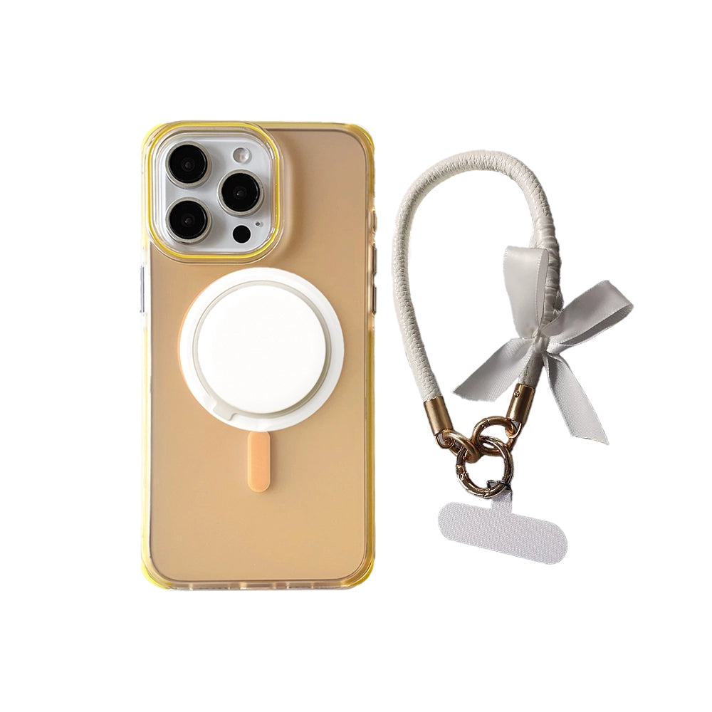 Mystery Vail | Frosted MagSafe Phone Case Grip Strap Set