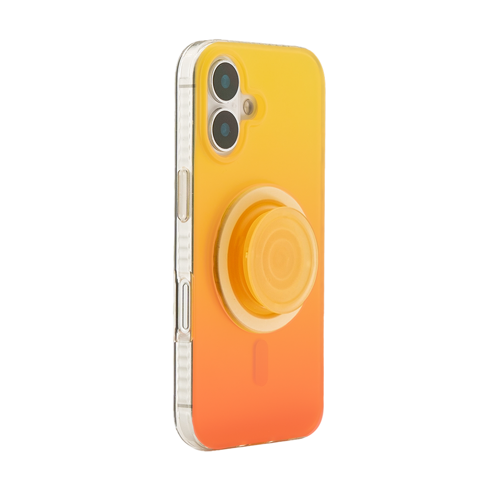 Neon Vibes｜Gradient Yellow Frosted MagSafe Phone Case Grip Set