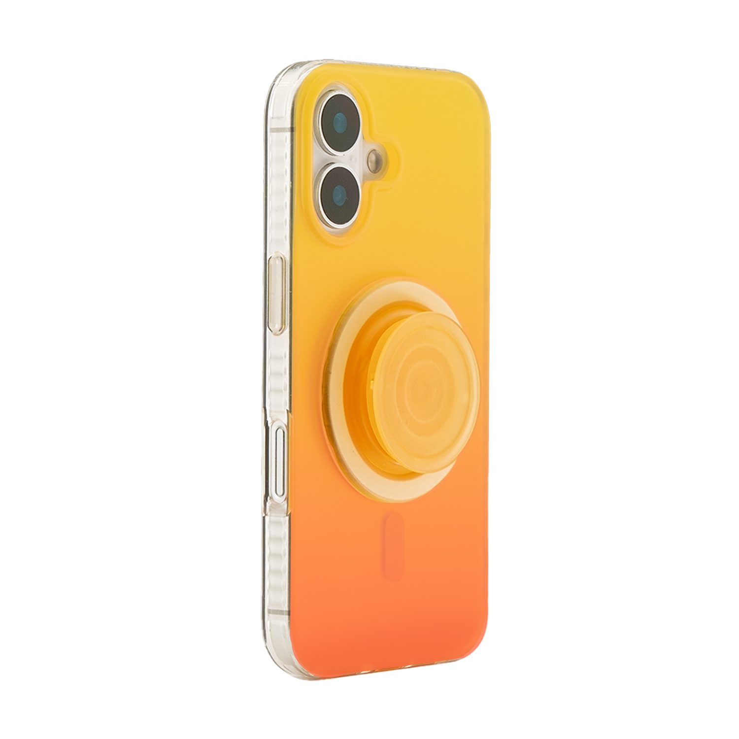 Neon Vibes｜Gradient Yellow Frosted MagSafe Phone Case Grip Set