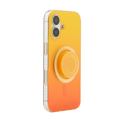 Neon Vibes｜Gradient Yellow Frosted MagSafe Phone Case Grip Set