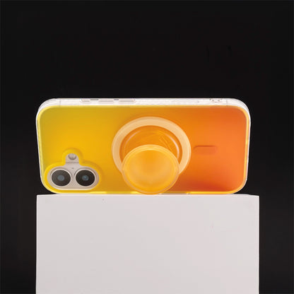 Neon Vibes｜Gradient Yellow Frosted MagSafe Phone Case Grip Set