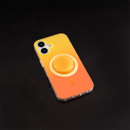 Neon Vibes｜Gradient Yellow Frosted MagSafe Phone Case Grip Set