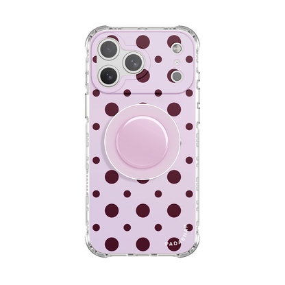 Cider Polka｜Purple MagSafe Phone Case Grip Set